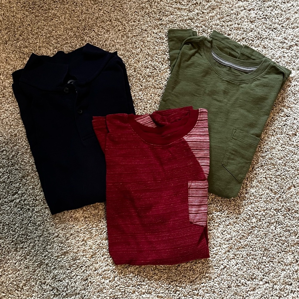 Cat & Jack Black and Red Short Sleeve Tees